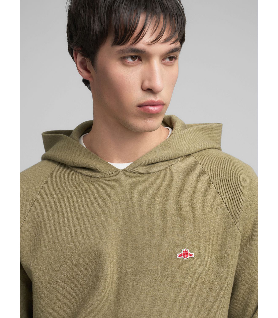 リサイクルファイバーニットフーディー 詳細画像 セージメランジ 6